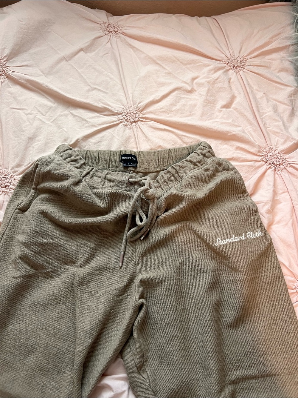 Standard Cloth Olive Drawstring Joggers